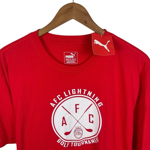 TS1055 NWT Mens Puma AFC Lightning Golf Tournament Logo T Shirt XXL - Picture 2 of 3